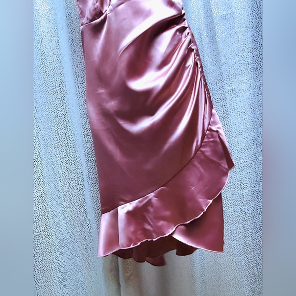 Rose  Ruched Cocktail Mini Dress by Grace Karin - Picture 7 of 11